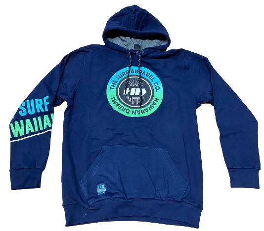 Moletom HD Fechado Com Capuz Azul Marinho
