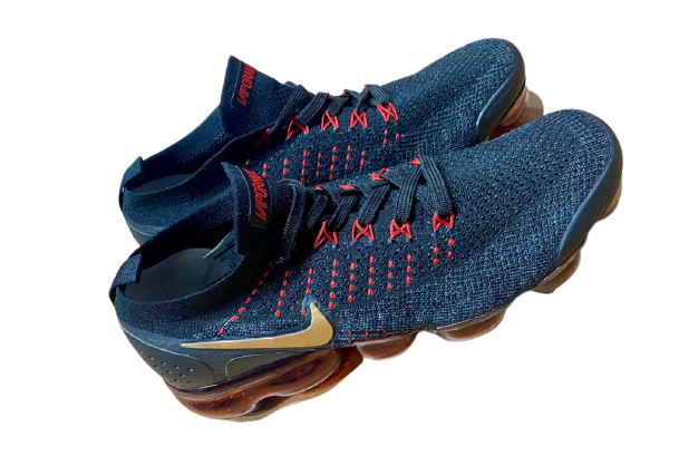 Nike vapormax vermelho e preto sales