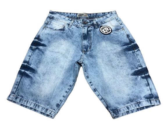 Bermuda Ktron Comp Jeans Branco Mesclado