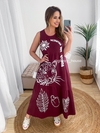 Vestido Brisa Marsala Onça