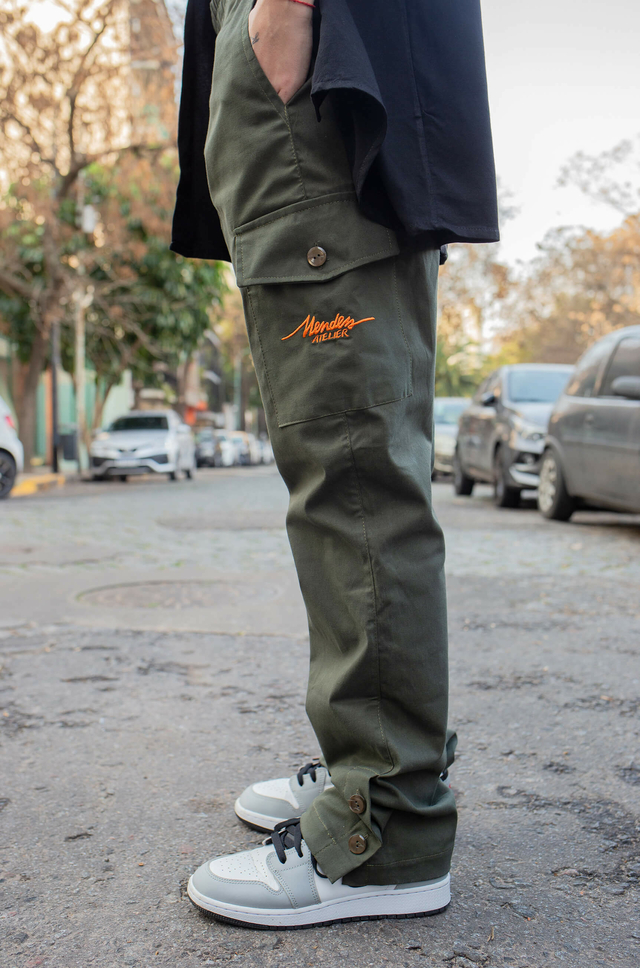 Pantalon Cargo Verde Militar