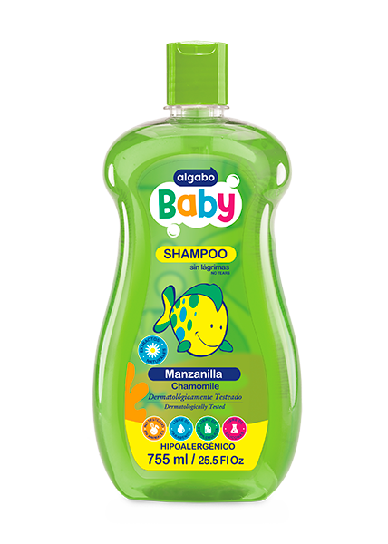 Shampoo economico para bebes camomila marca Algabo