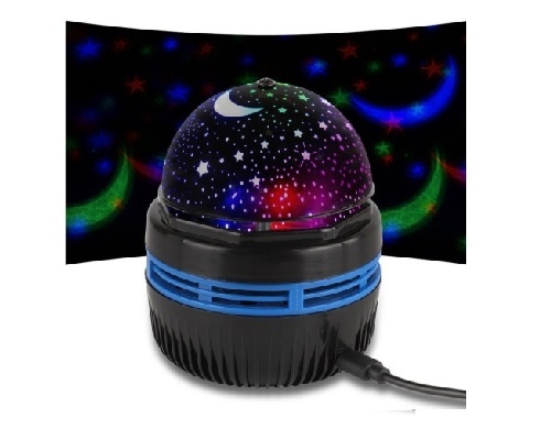 Velador Mini Lampara Proyector Estrellas Luces Led Pila Usb