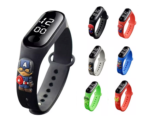 Reloj inteligente con pantalla táctil para niños, reloj LED