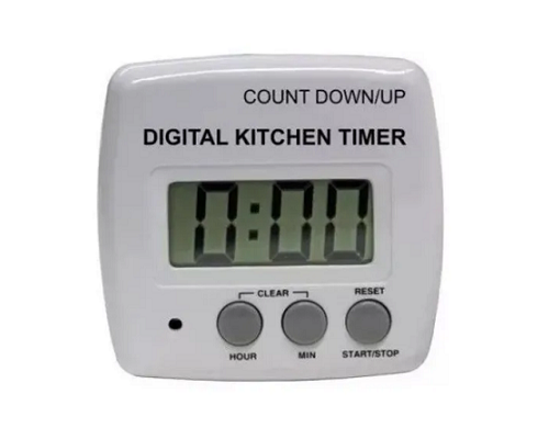 Timer Digital De Cocina Números Grandes Con Imán Y Sujetador