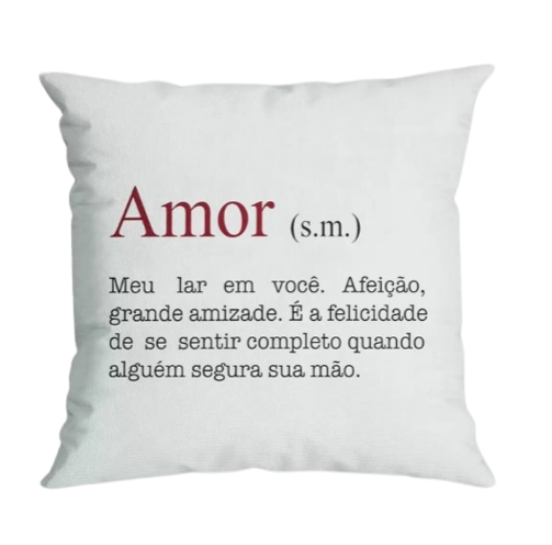 Almofada Aveludada Amor Belchior - 43x43cm