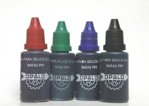 Tintas sellos para papel OPALO 25cc. varios colores