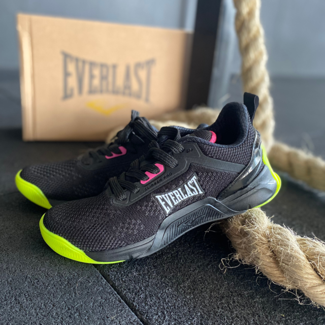 TENIS EVERLAST CLIMBER PRO FEM PRETO/AMARELO