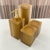 Kit de banheiro 4 peças em resina Dourado fosco com Dourado
