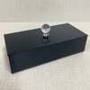 caixa de acrílico preta com puxador cristal