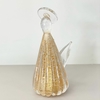 Anjo Murano cristal com pó de ouro 24k