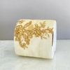 Capa de papel higiênico pedraria dourado