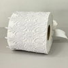 Capa de papel higiênico renda guipir branca com laços