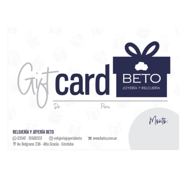 GIFT CARD Comprar en BETO
