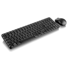 TECLADO E MOUSE SEM FIO MULTI PRETO USB TC183