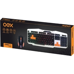 KIT TECLADO GAMER E MOUSE TM300 BRANCO