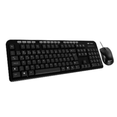 KIT TECLADO E MOUSE USB COM FIO KT-100BK