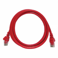 PATCH CORD UTP CAT6 26AWG PADRAO 568B 1.5M VERMELHO