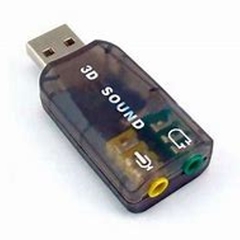 ADAPTADOR DE SOM 5.1 VIRTUAL USB SOM 5.1