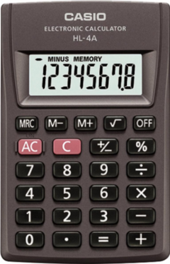 CALCULADORA DE BOLSO 8 DÍGITOS HL-4A-S4-DP PRETA - comprar online