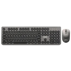 KIT TECLADO E MOUSE S/ FIO TM-410 CHUMBO