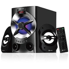 CAIXA DE SOM 2.1 28W COM USB/SD/RÁDIO FM CONTROLE REMOTO E LED NO ALTO-FALANTE - VSX200