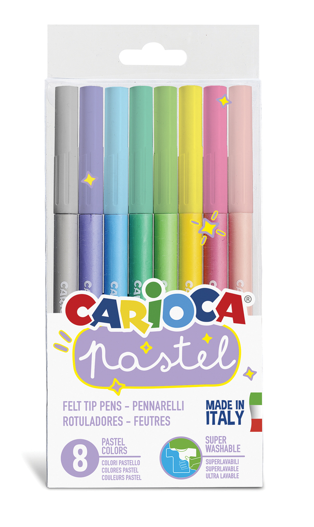 Lápices Colores Pastel Carioca x 24