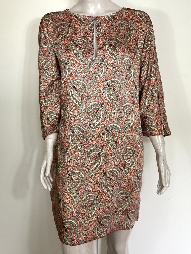 Vestido bata zara sale