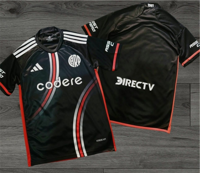 CAMISETA RIVER SUPLENTE NEGRA 2024