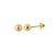 Brinco Ouro 18K Bolinha 3mm