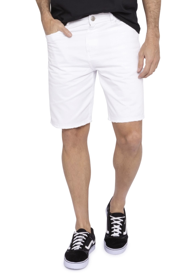 Bermuda Masculina Carpinteiro Branca - Doct Jeans