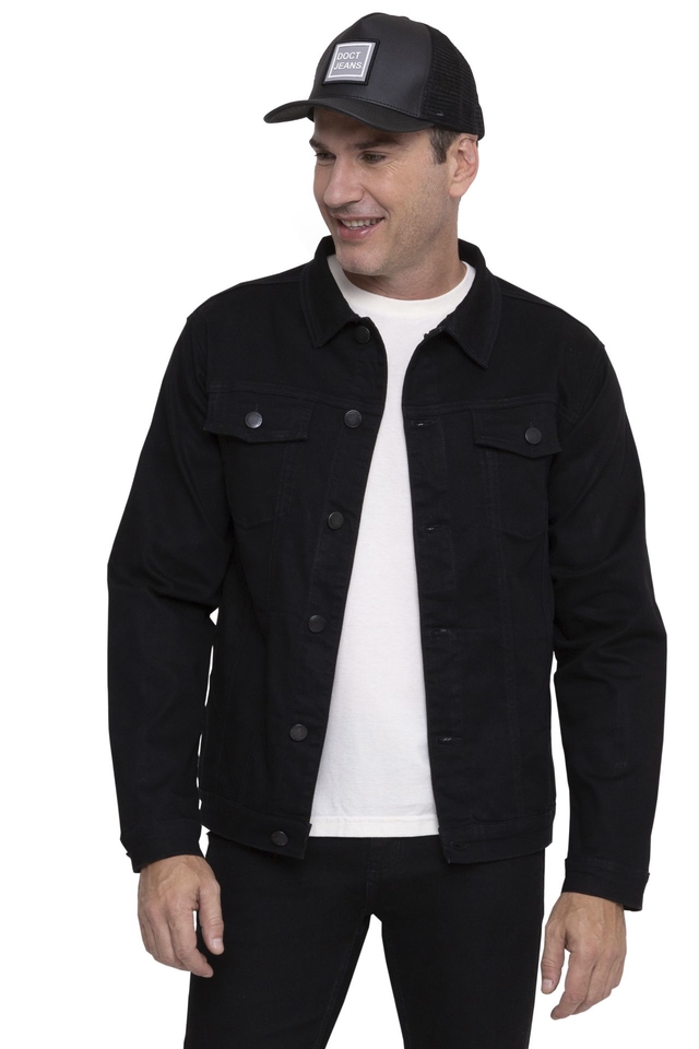 Jaqueta Jeans Masculina Preta - Comprar em Doct Jeans