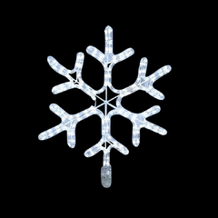 Floco de Neve Led Grande 220v Decoração Natalina Branco Frio 6500k