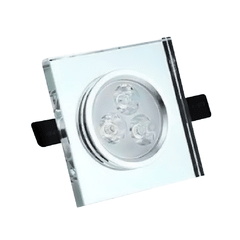 Spot Super Led 3w Quadrado Espelhado Branco Quente 3500k Bivolt