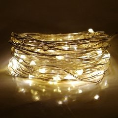 Fio de Fada Cordão 10 metros 100 leds Branco Quente - comprar online