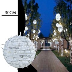 Bola Pendente Luxo Led Branco Frio Decoração Bivolt 30cm