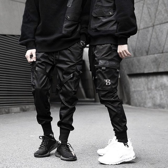 Pantalon cargo con puño hombre hot sale