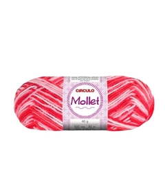 Lã Mollet 40g Círculo Tricô/Crochê Cores Lisas e Multicolor na internet