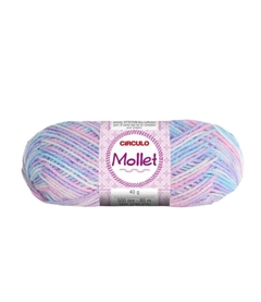 Lã Mollet 40g Círculo Tricô/Crochê Cores Lisas e Multicolor - loja online