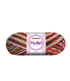 Lã Mollet 40g Círculo Tricô/Crochê Cores Lisas e Multicolor