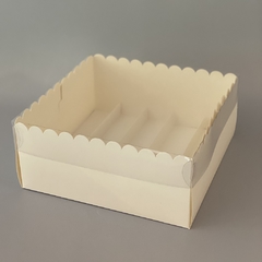 Pack x 6 u MTAR+ DIVISIONES PLEGABLES (25x25x 11 cm) CAJA DEGUSTACION / PETIT FOURS / DESAYUNOS - wincopack
