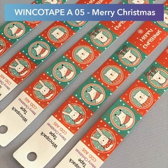 PACK x 10 WINCOTAPES A05 MERRY CHRISTMAS Guardas Decorativas Autoadhesivas 44 cm largo x 2 cm ancho - comprar online