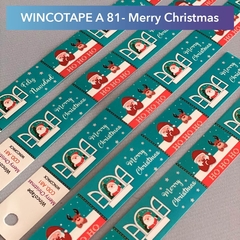 PACK x 10 WINCOTAPES A81 MERRY CHRISTMAS Guardas Decorativas Autoadhesivas 44 cm largo x 2 cm ancho - comprar online