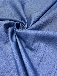 Tusor 2,65 ancho pesado - Azul Jean