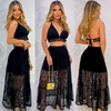 Conjunto Guippir Saia Longa + Cropped - Preto (38/40)