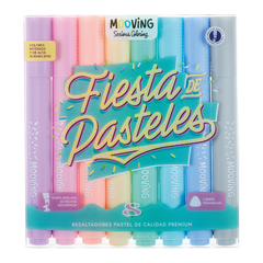Resaltadores Coloring Pastel x 8 by Mooving