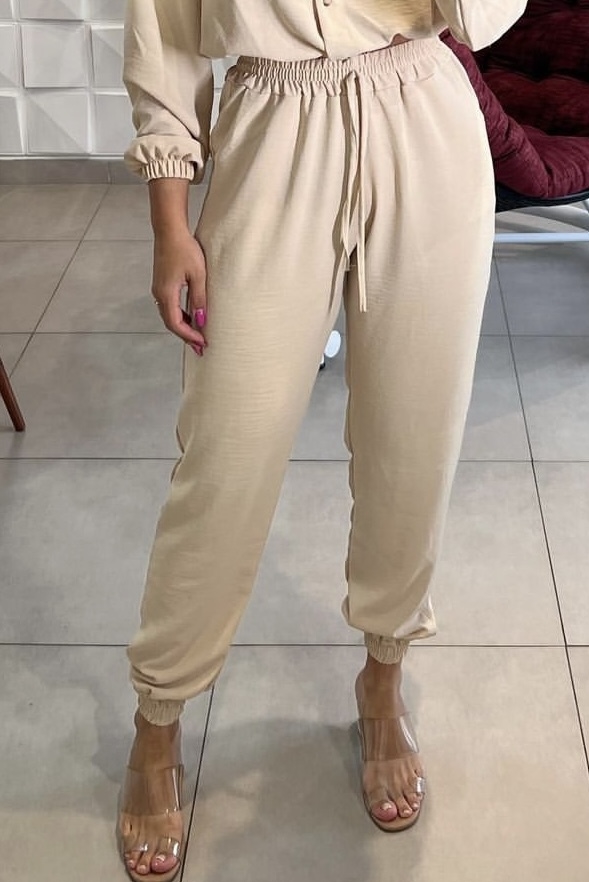 Calca jogger on sale crepe