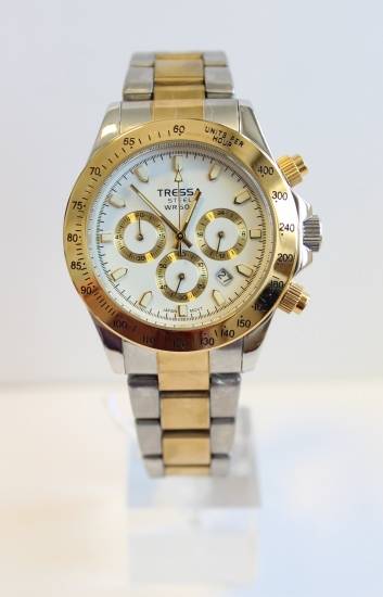 Reloj Tressa de malla de acero con cronografo Martin G