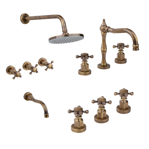 Grifer a de ba o Cierre Ceramico Haaz Vintage Bronce Viejo Estalgrif