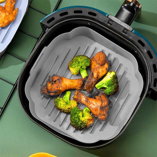 Forma de Silicone Quadrada pequena para AirFryer na Loja Oca tem!